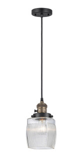 Franklin Restoration LED Mini Pendant in Black Antique Brass (405|201CSW-BAB-G302-LED)