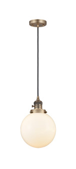 Franklin Restoration One Light Mini Pendant in Brushed Brass (405|201CSW-BB-G201-8)