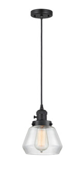 Franklin Restoration LED Mini Pendant in Matte Black (405|201CSW-BK-G172-LED)