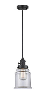 Franklin Restoration LED Mini Pendant in Matte Black (405|201CSW-BK-G182-LED)