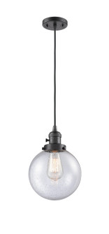 Franklin Restoration One Light Mini Pendant in Oil Rubbed Bronze (405|201CSW-OB-G204-8)