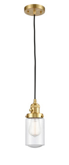 Franklin Restoration LED Mini Pendant in Satin Gold (405|201CSW-SG-G314-LED)