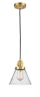 Franklin Restoration LED Mini Pendant in Satin Gold (405|201CSW-SG-G44-LED)