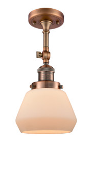 Franklin Restoration LED Semi-Flush Mount in Antique Copper (405|201F-AC-G171-LED)