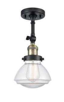 Franklin Restoration LED Semi-Flush Mount in Black Antique Brass (405|201F-BAB-G322-LED)