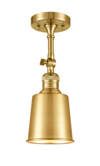 Franklin Restoration One Light Semi-Flush Mount in Satin Gold (405|201F-SG-M9-SG)