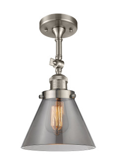 Franklin Restoration One Light Semi-Flush Mount in Brushed Satin Nickel (405|201F-SN-G43)