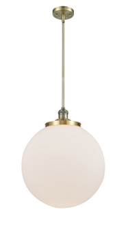 Franklin Restoration One Light Pendant in Antique Brass (405|201S-AB-G201-16)