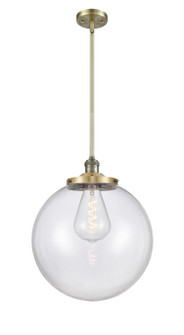 Franklin Restoration One Light Pendant in Antique Brass (405|201S-AB-G202-16)