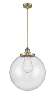 Franklin Restoration One Light Pendant in Antique Brass (405|201S-AB-G204-16)