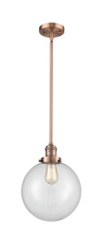 Franklin Restoration One Light Mini Pendant in Antique Copper (405|201S-AC-G202-10)