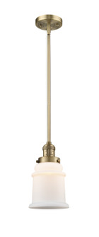 Franklin Restoration One Light Mini Pendant in Brushed Brass (405|201S-BB-G181)