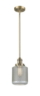 Franklin Restoration LED Mini Pendant in Brushed Brass (405|201S-BB-G262-LED)