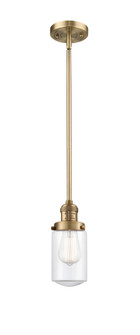 Franklin Restoration LED Mini Pendant in Brushed Brass (405|201S-BB-G312-LED)