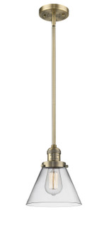 Franklin Restoration One Light Mini Pendant in Brushed Brass (405|201S-BB-G42)