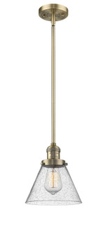 Franklin Restoration One Light Mini Pendant in Brushed Brass (405|201S-BB-G44)
