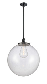 Franklin Restoration One Light Pendant in Matte Black (405|201S-BK-G204-18)