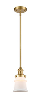 Franklin Restoration One Light Mini Pendant in Satin Gold (405|201S-SG-G181S)