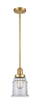 Franklin Restoration One Light Mini Pendant in Satin Gold (405|201S-SG-G182)