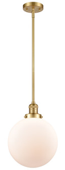 Franklin Restoration One Light Mini Pendant in Satin Gold (405|201S-SG-G201-10)