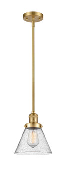 Franklin Restoration LED Mini Pendant in Satin Gold (405|201S-SG-G44-LED)