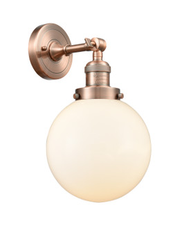 Franklin Restoration LED Wall Sconce in Antique Copper (405|203-AC-G201-8-LED)