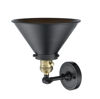 Franklin Restoration One Light Wall Sconce in Black Antique Brass (405|203SW-BAB-M10-BK)