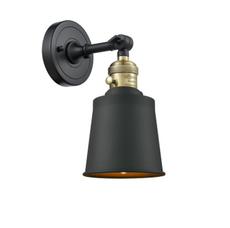 Franklin Restoration One Light Wall Sconce in Black Antique Brass (405|203SW-BAB-M9-BK)