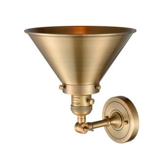 Franklin Restoration One Light Wall Sconce in Brushed Brass (405|203SW-BB-M10-BB)