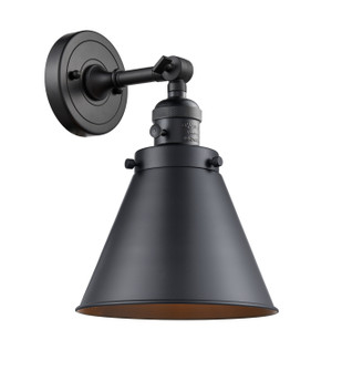 Franklin Restoration One Light Wall Sconce in Matte Black (405|203SW-BK-M13-BK)