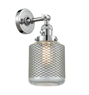 Franklin Restoration One Light Wall Sconce in Polished Chrome (405|203SW-PC-G262)