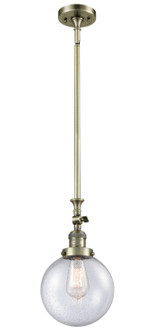 Franklin Restoration LED Mini Pendant in Antique Brass (405|206-AB-G204-8-LED)