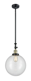Franklin Restoration LED Mini Pendant in Black Antique Brass (405|206-BAB-G202-12-LED)