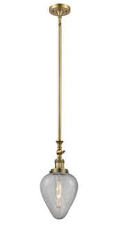 Franklin Restoration One Light Mini Pendant in Brushed Brass (405|206-BB-G165)