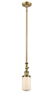 Franklin Restoration LED Mini Pendant in Brushed Brass (405|206-BB-G311-LED)