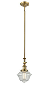 Franklin Restoration LED Mini Pendant in Brushed Brass (405|206-BB-G534-LED)