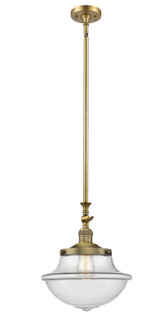 Franklin Restoration One Light Mini Pendant in Brushed Brass (405|206-BB-G542)