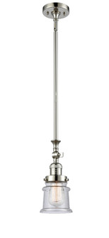 Franklin Restoration One Light Mini Pendant in Polished Nickel (405|206-PN-G184S)