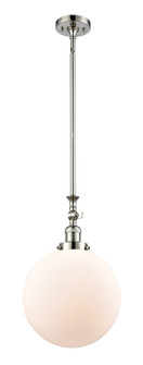 Franklin Restoration One Light Mini Pendant in Polished Nickel (405|206-PN-G201-12)