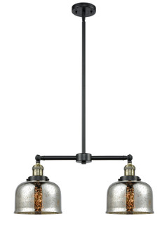 Franklin Restoration Two Light Island Pendant in Black Antique Brass (405|209-BAB-G78)