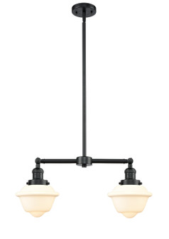 Franklin Restoration Two Light Island Pendant in Oil Rubbed Bronze (405|209-OB-G531)