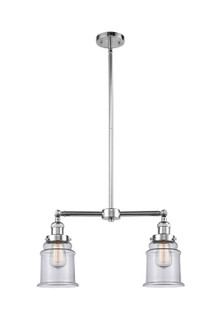 Franklin Restoration Two Light Island Pendant in Polished Chrome (405|209-PC-G182)