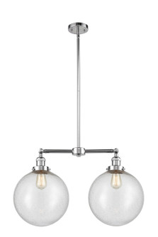 Franklin Restoration Two Light Island Pendant in Polished Chrome (405|209-PC-G204-12)