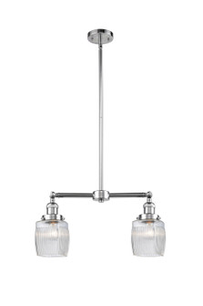 Franklin Restoration Two Light Island Pendant in Polished Chrome (405|209-PC-G302)