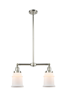 Franklin Restoration Two Light Island Pendant in Polished Nickel (405|209-PN-G181)