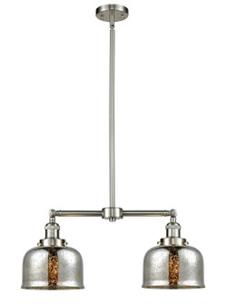 Franklin Restoration Two Light Island Pendant in Brushed Satin Nickel (405|209-SN-G78)