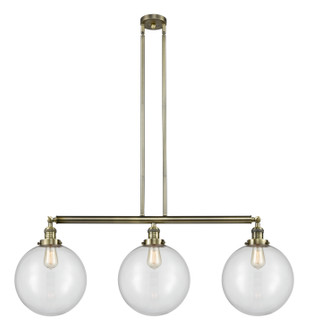 Franklin Restoration LED Island Pendant in Antique Brass (405|213-AB-G202-12-LED)