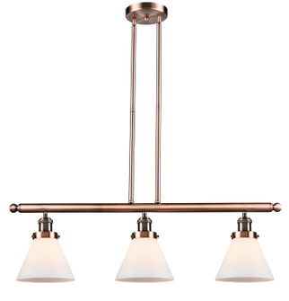 Franklin Restoration Three Light Island Pendant in Antique Copper (405|213-AC-G41)