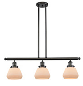 Franklin Restoration Three Light Island Pendant in Oil Rubbed Bronze (405|213-OB-G171)