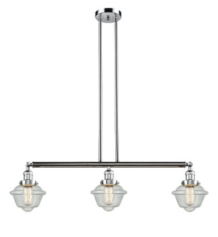 Franklin Restoration Three Light Island Pendant in Polished Chrome (405|213-PC-G534)